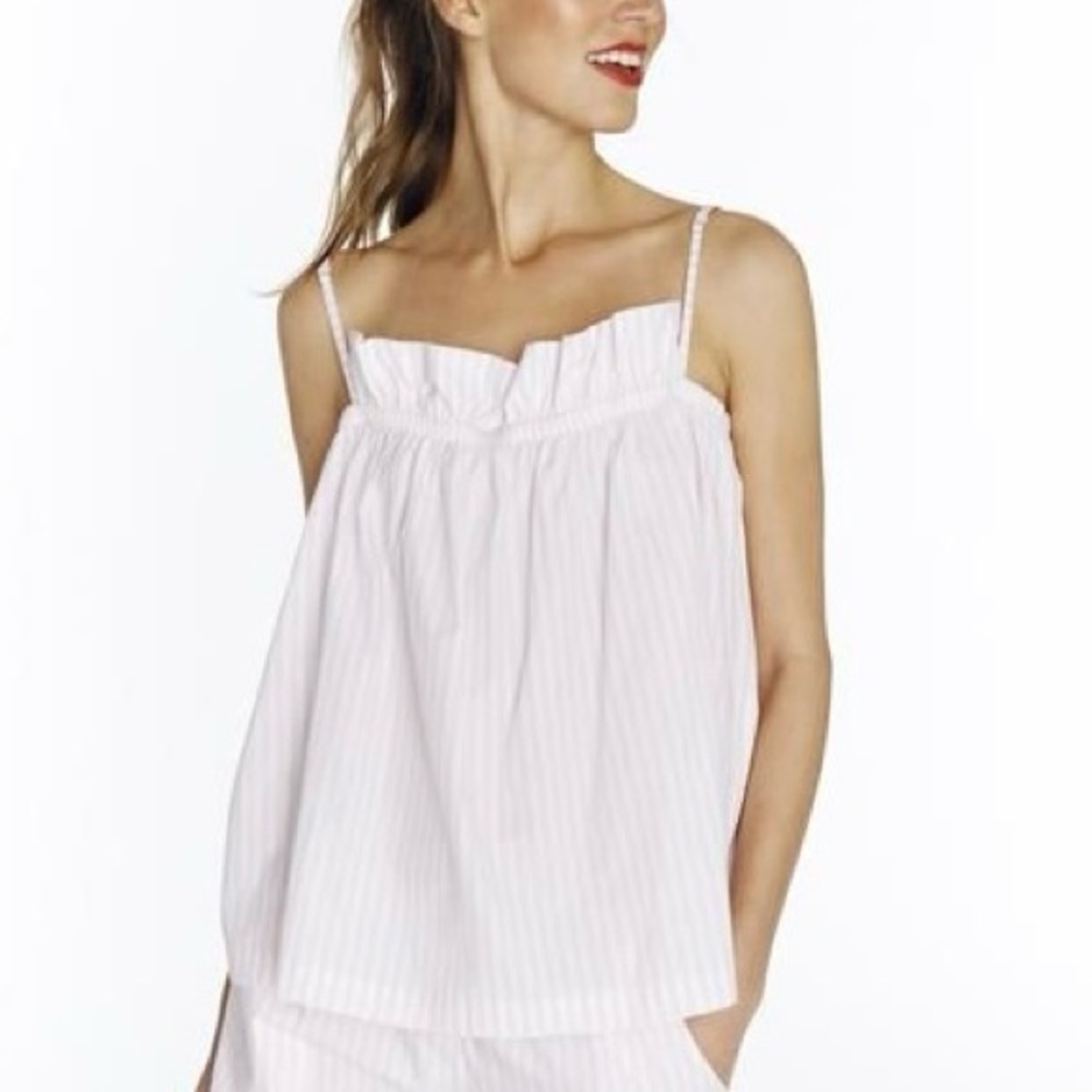Lake pajamas pink stripe top
